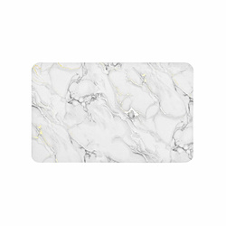 Covor de baie cu imitație de marmură și decorațiuni aurii, 50 x 80 cm