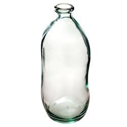 Vaza din sticla reciclata, 35 cm, transparenta