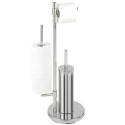 Suport pentru hârtie igienică și perie pentru toaletă, UNIVERSALO NEO - 3 în 1, WENKO
