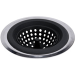 Sita chiuvetă din silicon, Ø 11,5 cm, negru