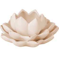 Suport pentru canapea floare de lotus din porțelan, 12,5 x 13 x 6,5 cm