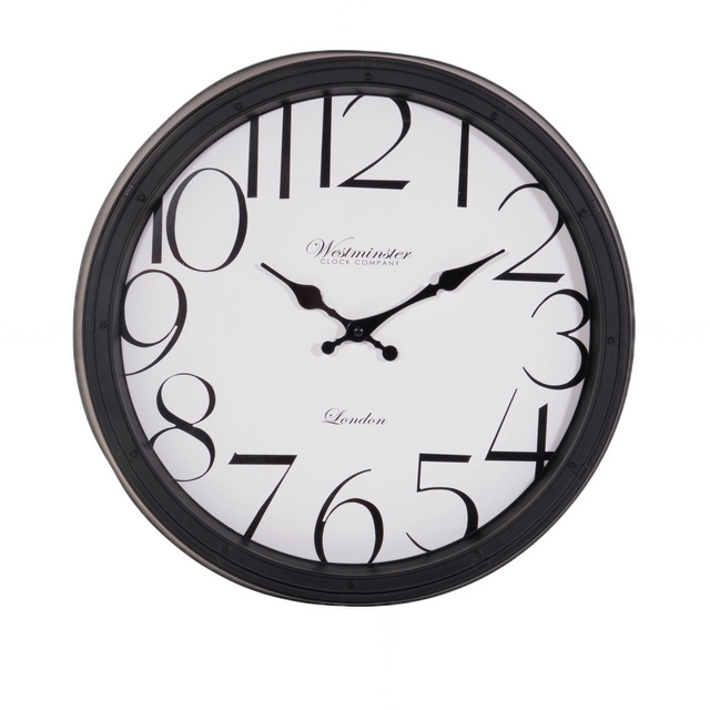 Ceas de perete cu cifre mari, Ø 40 cm