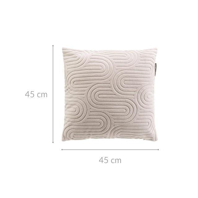 Pernă decorativă cu model de plus, PILA, 45 x 45 cm