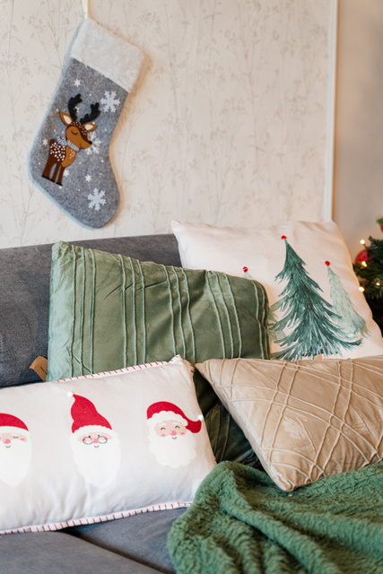 Perna decorativa Mos Craciun, 30 x 50 cm