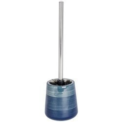 Recipient pentru perie POTTERY PETROL + perie WC, WENKO, albastru