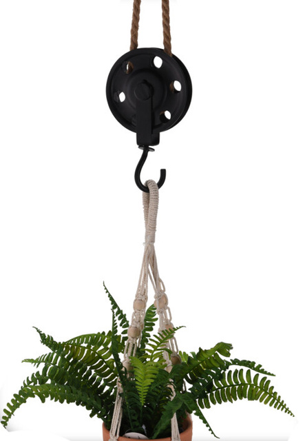 Suport pentru ghiveci suspendabil, 39 cm, cu sfoara