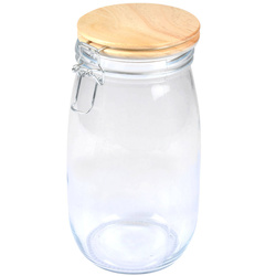 Borcan ermetic cu capac din bambus, 1,4l
