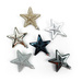 Decoratiuni de Craciun, stele din plastic, 6 buc.