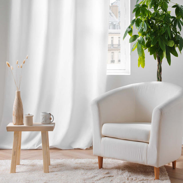 Perdea termică cu inele, strat dublu din microfibră, 135 x 260 cm