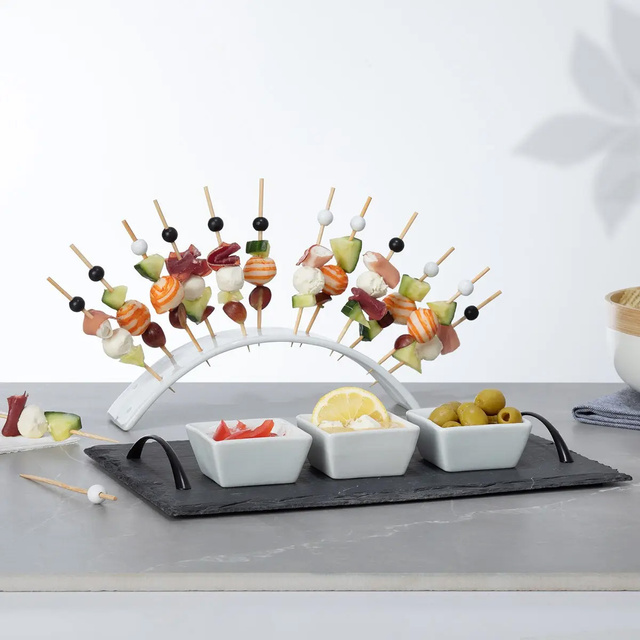 Set de servire gustari, portelan