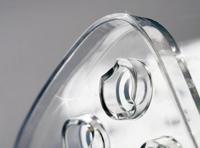 Covoras rotund pentru chiuvetă Kristal WENKO, protecție transparentă reduce stropirea cu apă