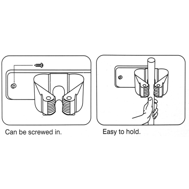 Suport pentru accesorii de gradina, montaj pe perete, alb