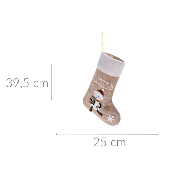 Ciorap de Craciun pentru semineu, 25 x 39,5 cm
