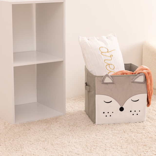 Containere textile ANIMAL, motiv pentru copii, 29x29x29 cm, vulpe