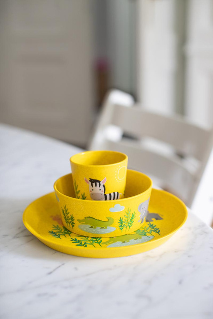 Set de prânz pentru copii, din material organic, KOZIOL