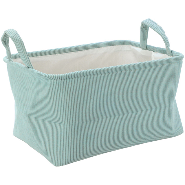 Coș de depozitare cu mânere, din poliester, 40 x 29 x 22 cm