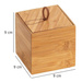 Organizator baie TERRA, Bambus, 9x9 cm, WENKO