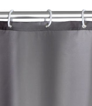 Cortina de duș, textil, 180x200 cm, WENKO, gri