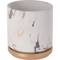 Ghiveci din ceramică cu suport, MARMURĂ