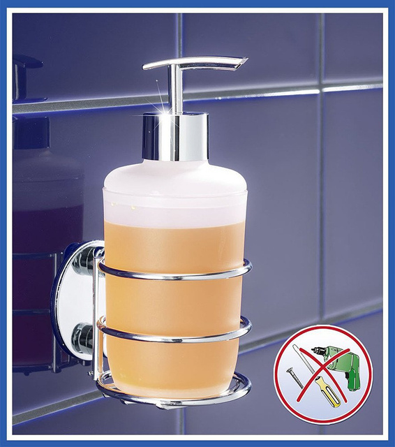 Suport Turbo-Loc pentru săpun lichid + dozator, WENKO