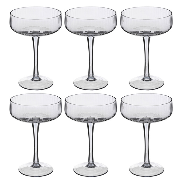 Set pahare cocktail MIDNIGHT, 250 ml, 6 buc.