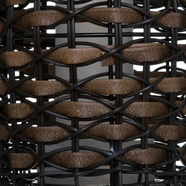 Lampă de masă KATEL cu abajur ajurat, înălțime 28 cm