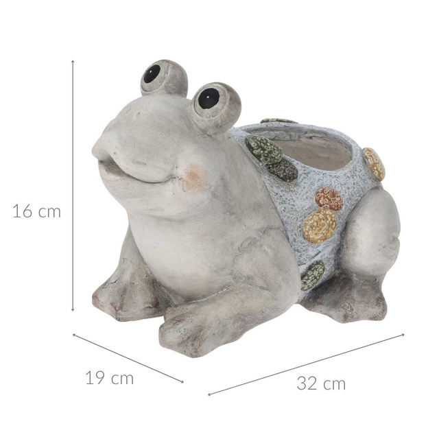 Ghiveci de gradina cu o figurina