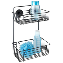 Raft pentru duș BARI Vacuum-Loc, cu două niveluri, WENKO, negru