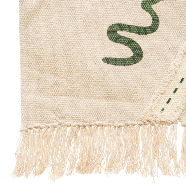 Covor pentru camera copiilor Jungle, harta, bumbac, 150 x 100 cm