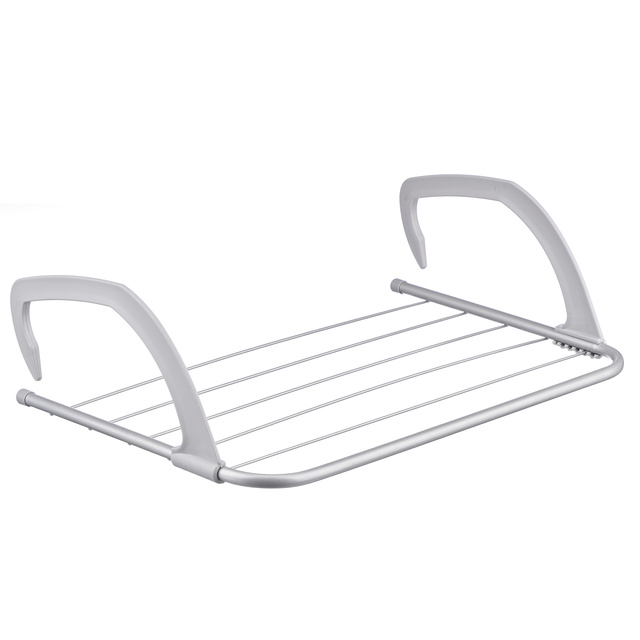 Uscător de rufe balcon din oțel, lungime 3 m, de agățat pe o balustradă