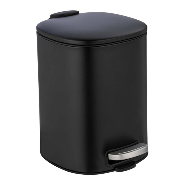 Cos de gunoi ALASSIO cu pedala si functie Easy-Close, 5 L, negru, Wenko