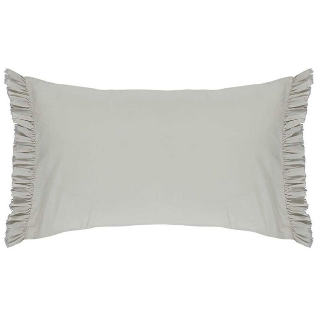 Perna decorativă din bumbac, pernă ornamentală, 100% bumbac - culoare argintie, Essenza, argintiu