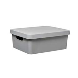 Cutie cu capac, gri, 11 l