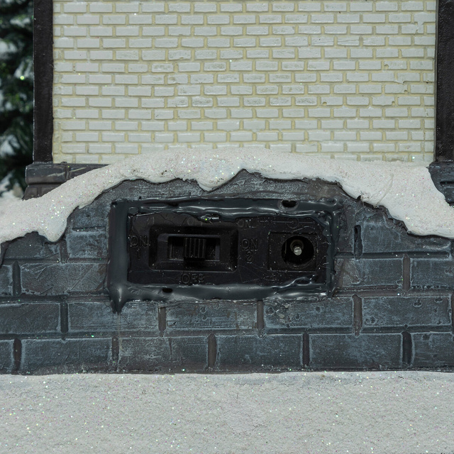 Figurina biserica de Craciun, iluminat LED