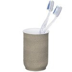 O ceașcă de baie pentru o periuță de dinți, un recipient NEBO cu textură decorativă - WENKO