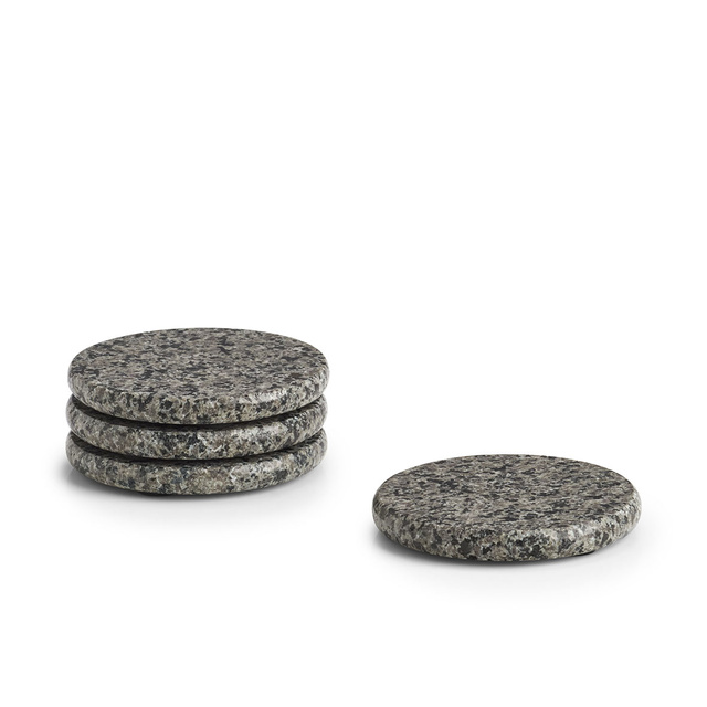 Set suporturi din granit pentru pahare, Ø10,5 cm