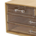 Organizator cosmetic cu patru sertare transparente