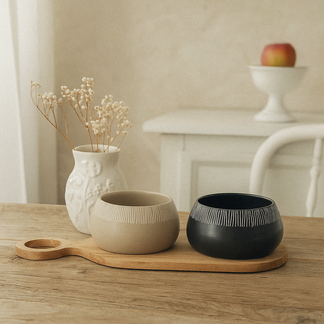 Boluri pentru gustări RORI, 2 bucăți + tavă