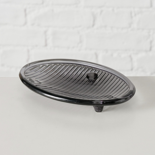 Sapuniera din sticla BANGO, 15 x 10 cm