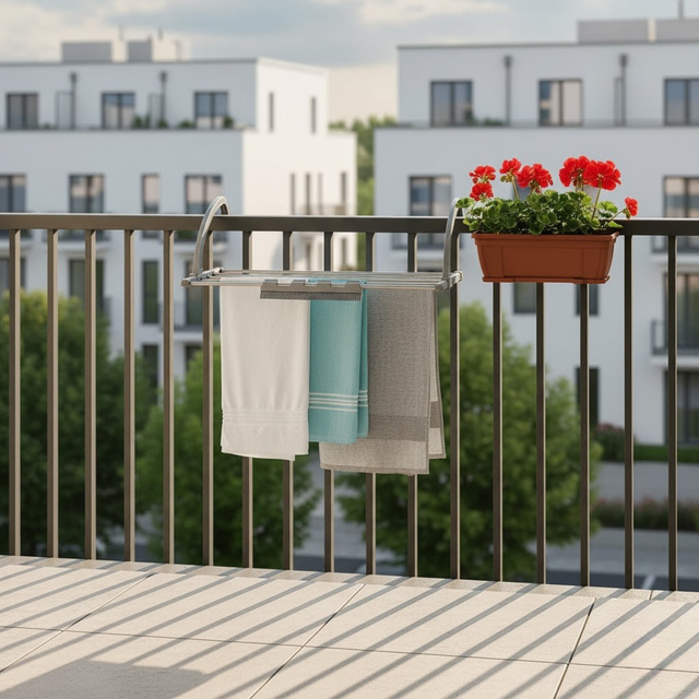 Uscător de rufe pentru calorifer sau balcon, 41–104 cm, HENG