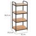 Raft patru niveluri LOFT, 94,5x42x33,5 cm, Wenko