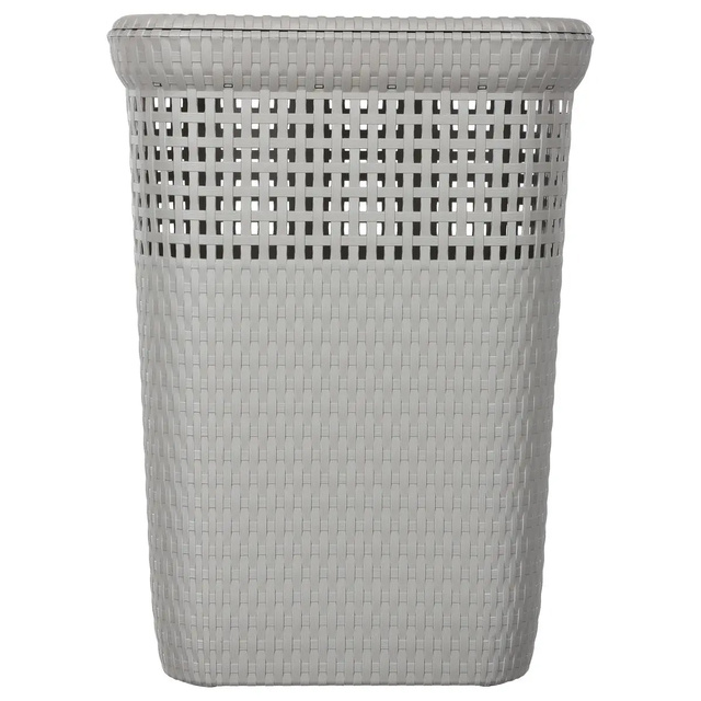 Cos de rufe cu capac, model ratan, 60 litri