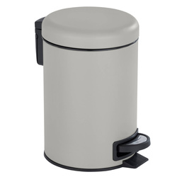 Coș de baie LEMAN MATT maro deschis, recipient pentru gunoi, 3 l, WENKO, taupe