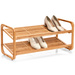 Suport din bambus pentru pantofi, încălțăminte, 2 niveluri, ZELLER