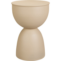 Meseu metalic auxiliar DUNE de culoare nisipoasă, 45,5 cm