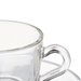Cesti espresso din sticla cu farfurioare, 6 bucati, 85 ml