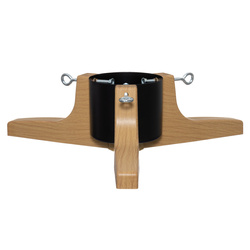 Suport pentru brad cu imitație de lemn, 62 cm, rezervor 2,2 l, negru