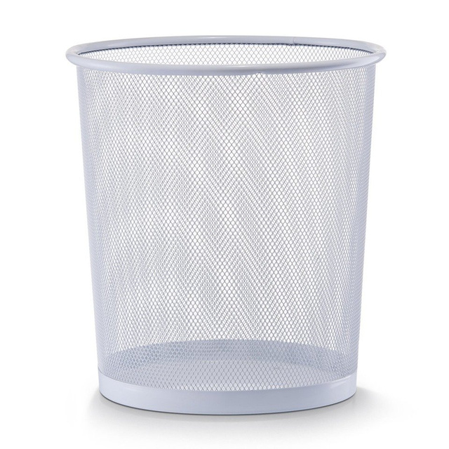 Coș de hârtie din plasă de oțel, ZELLER, alb
