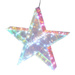 Decorație luminoasă multicoloră stea, 40 cm