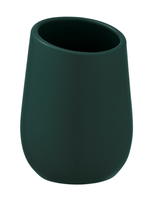 Pahar ceramic pentru periuțe de dinți BADI, gri, Wenko